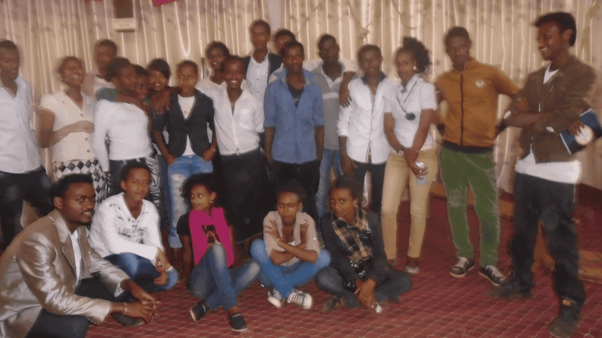 The original 20 student volunteers who founded the support club in 2005 E.C.